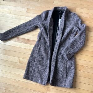 Dynamite Textured Open Coat Boucle